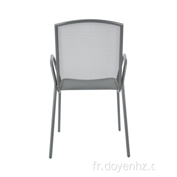 Fauteuil extérieur en maille dépliable en métal